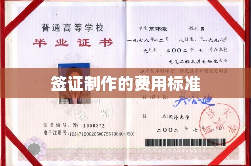 盱眙签证制作的费用标准