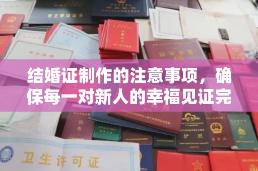 盱眙结婚证制作的注意事项，确保每一对新人的幸福见证完美无瑕